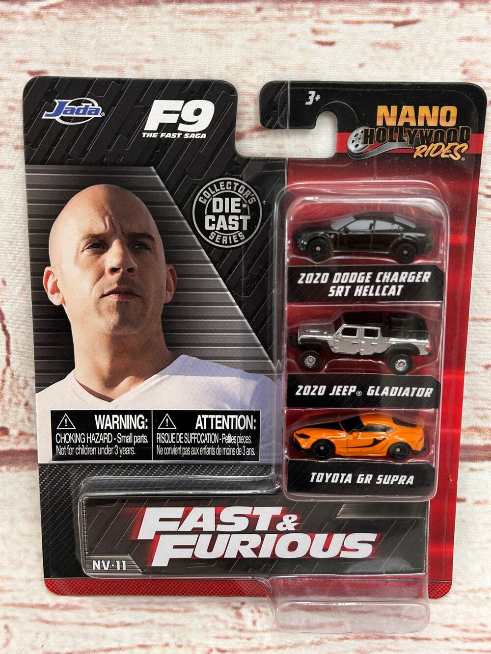 JADA Nano Hollywood Rides Fast & Furious F9 Diecast Cars 3-Pack